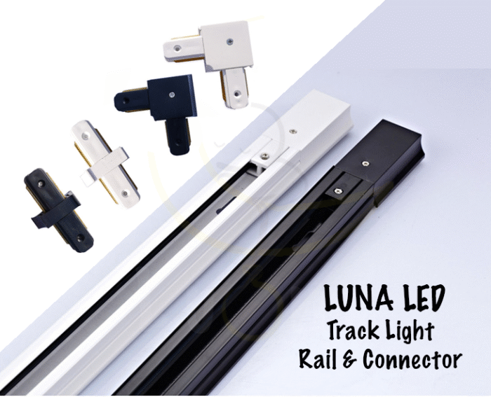 ตัวต่อรางไฟ แทรคไลท์ สีดำ สีขาว Black ,White Track Light Connector ( เฉพาะตัวต่อ ) - Image 3