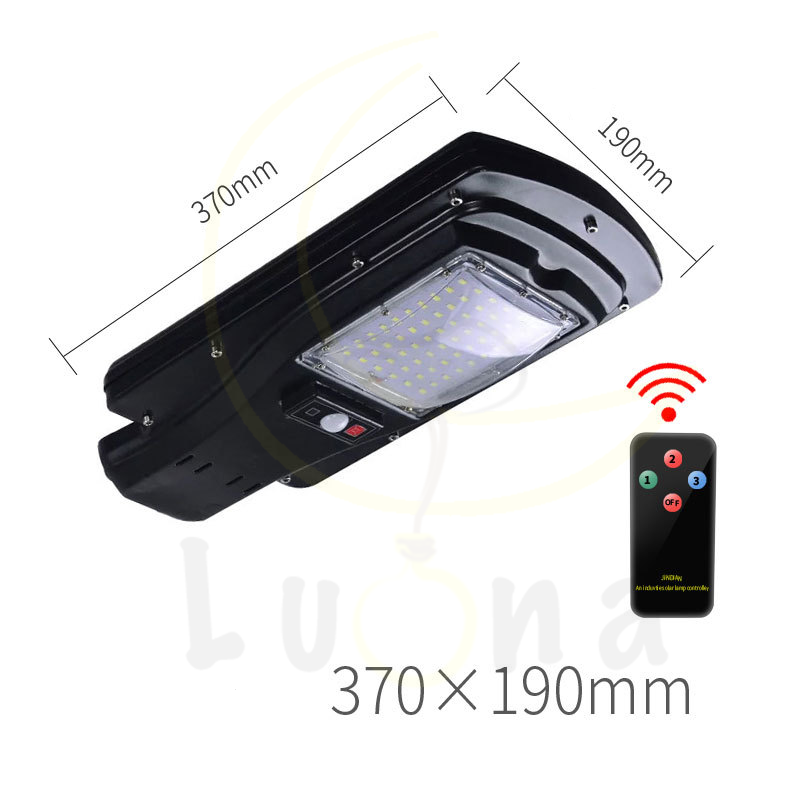 LED Aluminium Solar Street Light Streetlight โคมไฟถนน โคมไฟโซล่าเซลล์ ไฟพลังงานแสงอาทิตย์ ไฟถนนแอลอีดีโซล่าเซลล์ อลูมีเนียม 30W (เสายึด 40cm+รีโมท) spot lamp - Image 2