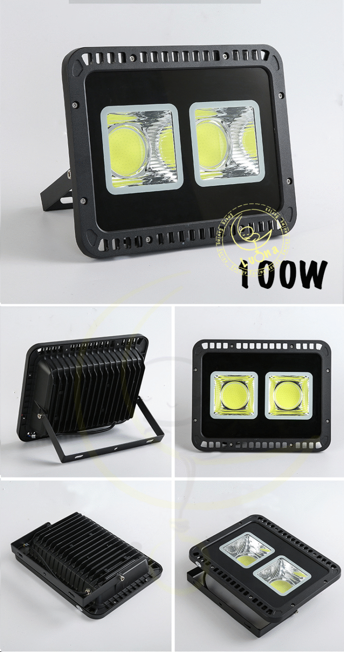 [ สว่างเต็มวัตต์ ] สปอตไลท์ ฟลัดไลท์ 50W/100W/200W/300W/400W/500W/600W Luna LED รุ่น COB Circle Spotlight Floodlight [ ประกัน 1 ปี ] - Image 3