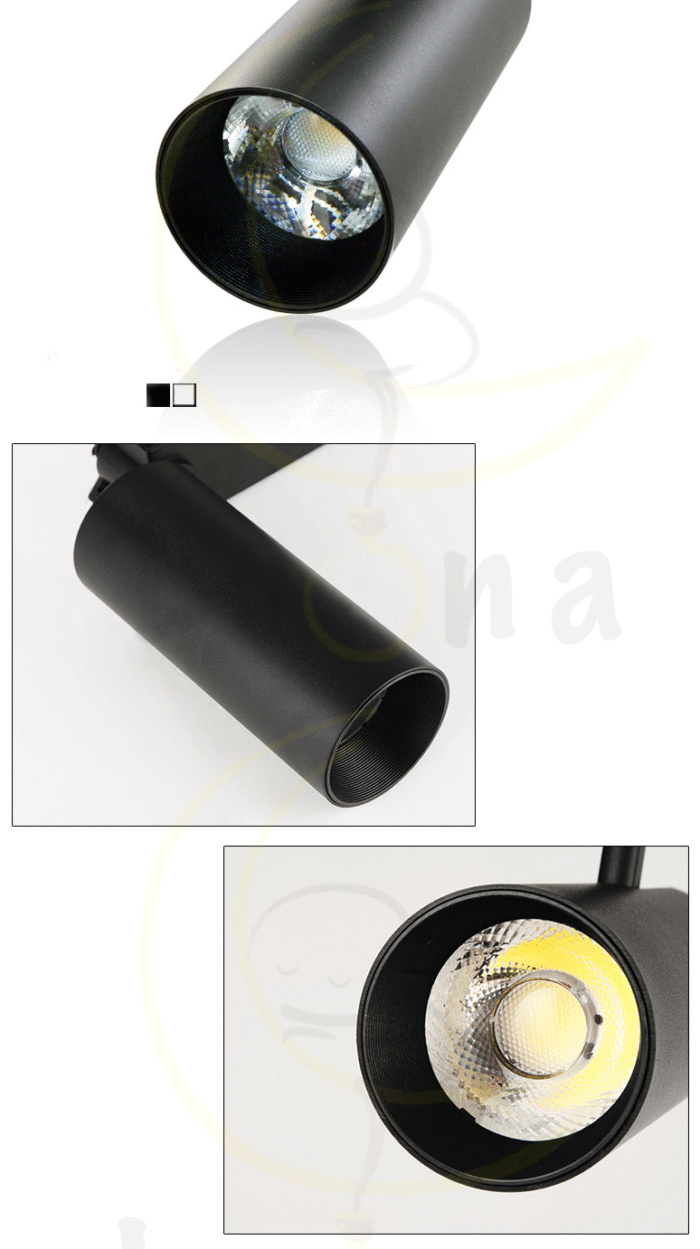 โคมไฟ แทรคไลท์ สีขาว LED 10W / 20W / 30W แสงขาว แสงวอร์ม White Track Light โคมไฟติดราง รุ่น 0919 รับประกัน 1 ปี - Image 7