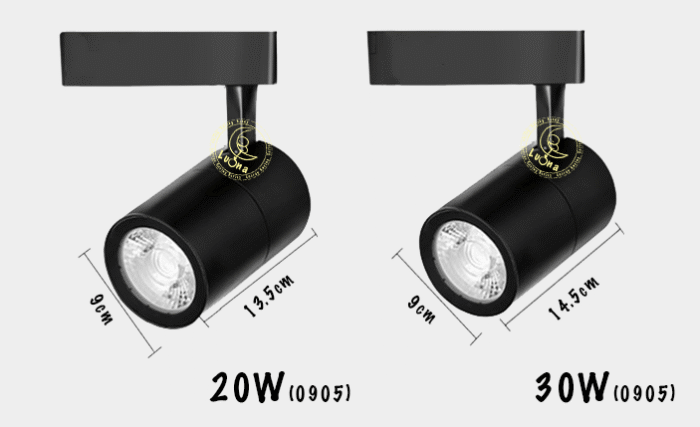 โคมไฟ แทรคไลท์ สีดำ LED 20W / 30W แสงขาว แสงวอร์ม Black Track Light โคมไฟติดราง รุ่น 0905 รับประกัน 1 ปี - Image 5