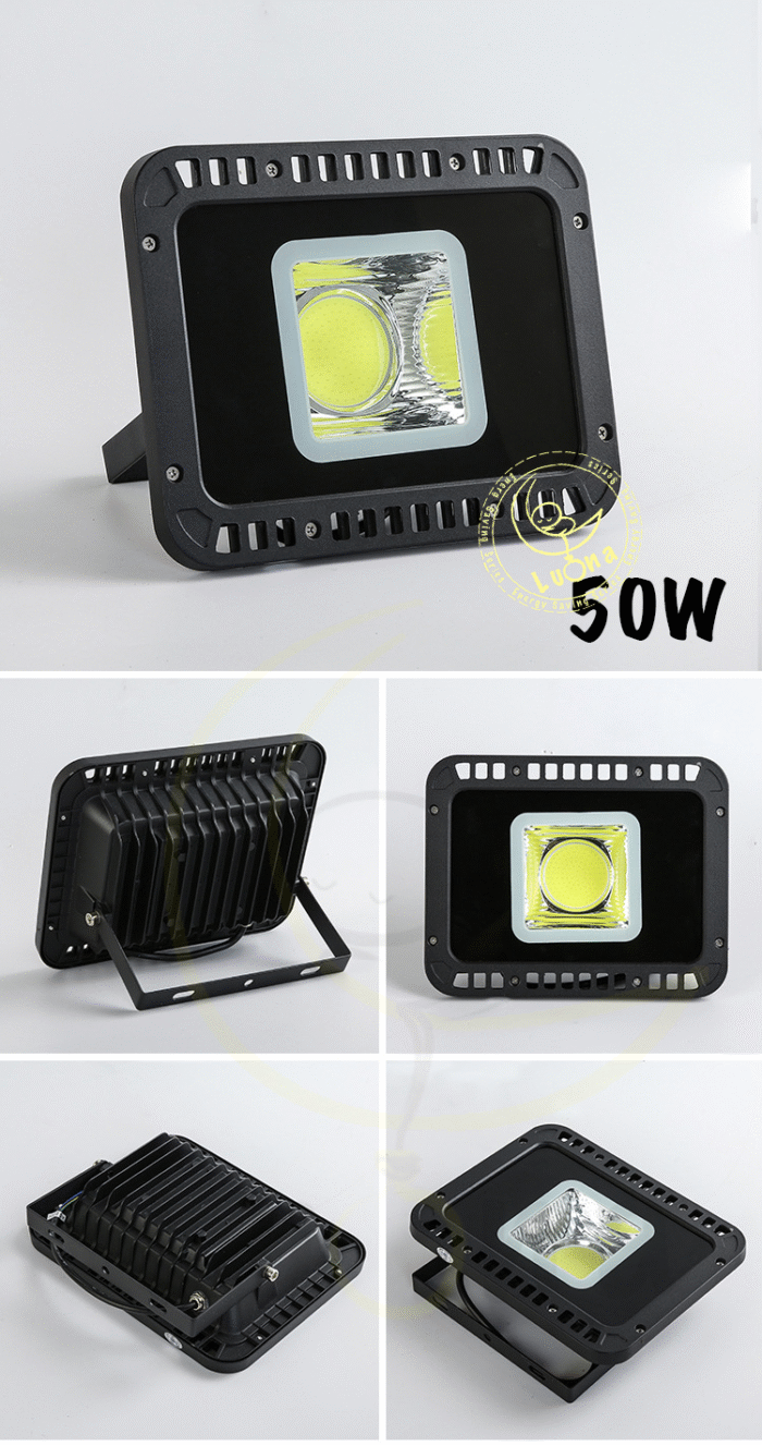 [ สว่างเต็มวัตต์ ] สปอตไลท์ ฟลัดไลท์ 50W/100W/200W/300W/400W/500W/600W Luna LED รุ่น COB Circle Spotlight Floodlight [ ประกัน 1 ปี ] - Image 2