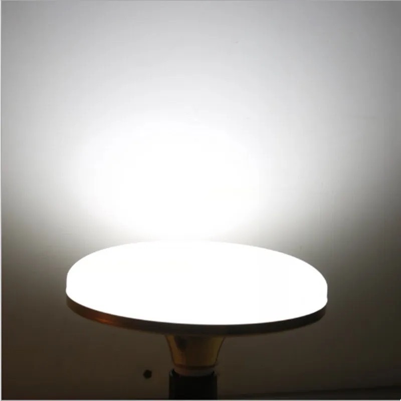 LED UFO Light E27 หลอดไฟ UFO ให้แสงสว่างรอบด้าน 12W 15W 20W 30W 40W 50W 60W (แพ็ค 1/2/5/10) (DAY LIGHT แสงขาว/WARM WHITE แสงวอร์ม) หลอดไฟยูเอฟโอท้องถิ่น หลอดไฟLED UFO โคมพาเนลไลท์แอลอีดี Panel Light - Image 7