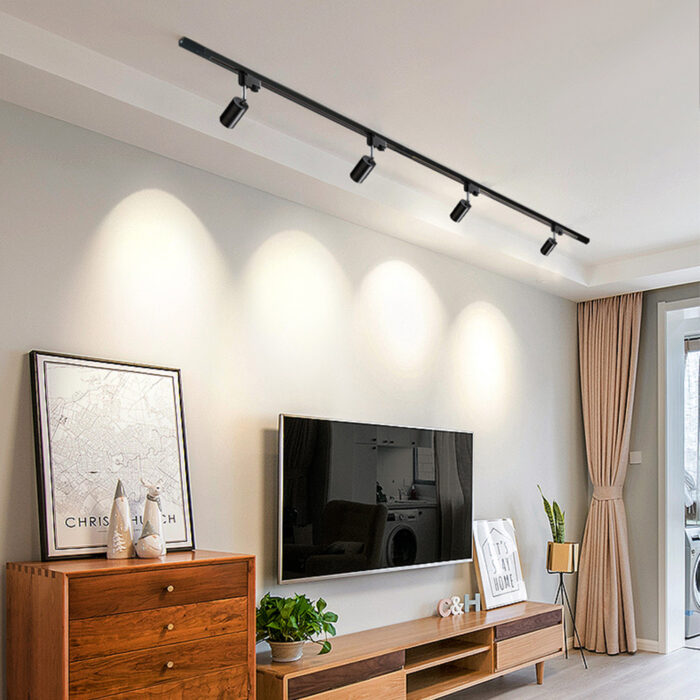 โคมไฟ แทรคไลท์ สีขาว LED 10W / 20W / 30W แสงขาว แสงวอร์ม White Track Light โคมไฟติดราง รุ่น 0919 รับประกัน 1 ปี - Image 4