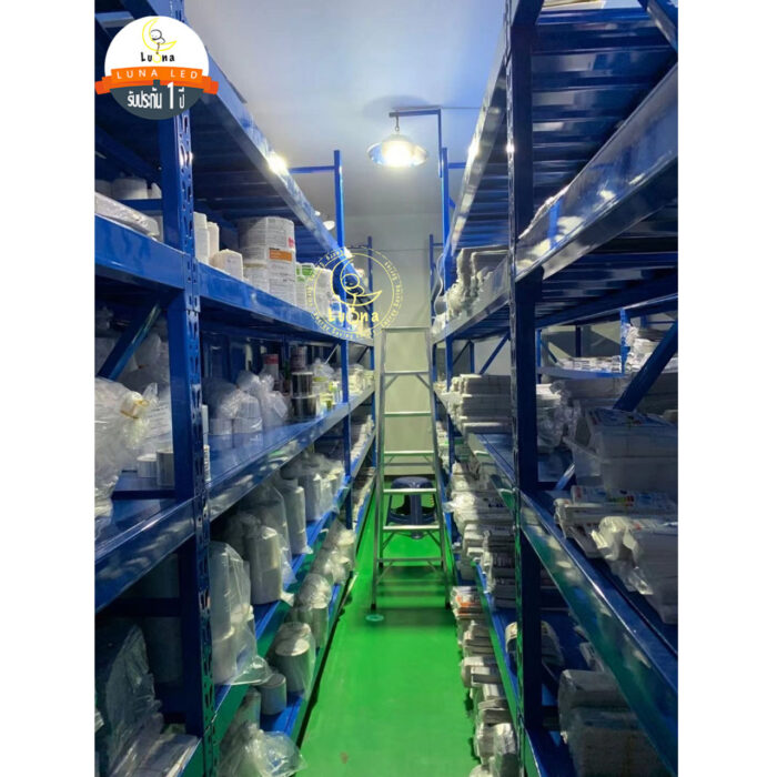 [ ประกัน 2 ปี ][ วัตต์เต็ม ] โคมไฟไฮเบย์ ทนทาน LED High Bay 150w คุณภาพดี แสงขาว daylight (แพ็ค 1 ชิ้น) รุ่น High Tower โคมสีดำ【น้ำหนัก 1.4 กิโลกรัม】ไฟโรงงาน ไฟโกดัง - Image 6