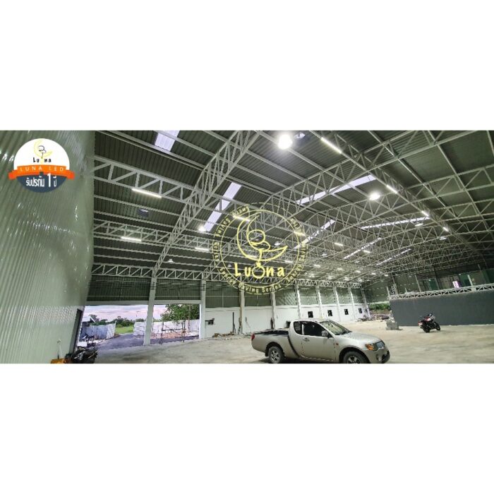 [ ประกัน 2 ปี ][ วัตต์เต็ม ] โคมไฟไฮเบย์ ทนทาน LED High Bay 100w คุณภาพดี แสงขาว daylight (แพ็ค 1 ชิ้น) รุ่น High Tower โคมสีดำ【น้ำหนัก 1.2 กิโลกรัม】ไฟโรงงาน ไฟโกดัง - Image 5
