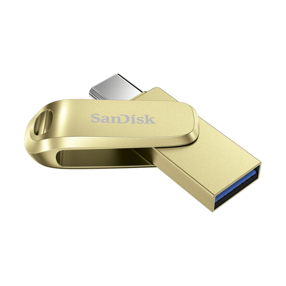 แท้ 100% แฟลชไดรฟ์ SanDisk Ultra Dual Drive Luxe USB Type-C™ - 512GB (สีทอง) ( SDDDC4-512G-G46GD ) ประกัน 5 ปี - Image 9