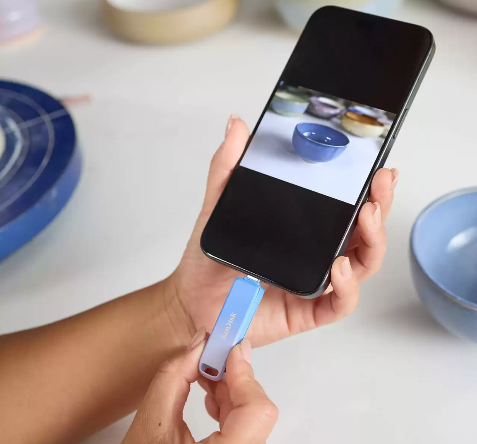 256GB Flash Drive SANDISK (แฟลชไดร์ฟ) Creator Phone Drive for iPhone (SDIXD0N-256G-GN6TP) - Image 8