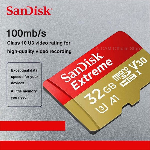 32 GB MICRO SD CARD (ไมโครเอสดีการ์ด) SANDISK SDXC EXTREME CLASS 10 (SDSQXAF-032G-GN6MN) ประกันตลอดชีพ Capacity : 32GB Class : Class 10,U3,V30,A1,SDHC Speed Rating : Read 100MB/s บันทึกภาพและวิดีโอได้แบบ :Full HD 1080p ความเร็วสูงสุดสำหรับการถ่ายโอนข้อมูล - Image 10