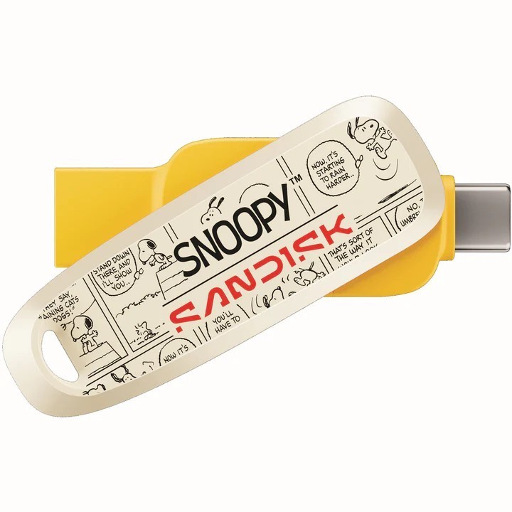 SANDISK แฟลชไดรฟ์ Snoopy USB Flash Drive Phone Drive USB-A/USB-C รุ่น SDDDC6-064G-PS46 สีเหลือง ความจุ 64GB ประกัน 5 ปี ● ความจุ 64GB ถ่ายโอนและเก็บไฟล์ได้จุใจ ● เชื่อมต่อได้ทั้ง USB-A และ USB-C ในแฟลชไดรฟ์เดียว - Image 3